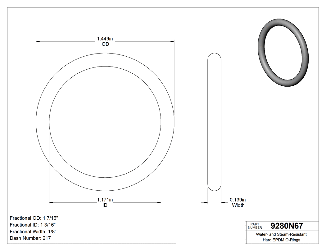 Technical drawing - 9280N67